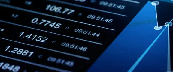 Close-up of market data, illustrating StoneX Pro's institutional liquidity and back-office support.