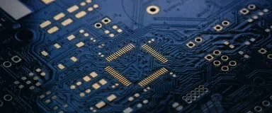 Close-up of circuit board, symbolizing StoneX Pro's low-latency platforms and API technology solutions.